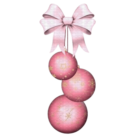 Pink Christmas balls - besplatni png