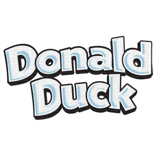 DONALD DUCK TEXT - Free PNG