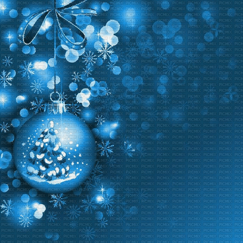 Background. Christmas. Gif. Blue. Leila - GIF animé gratuit