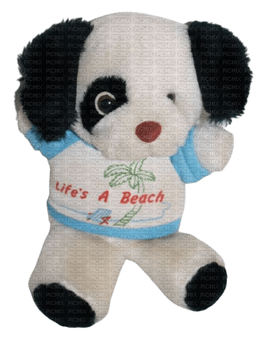 lifes a beach puppy plush - безплатен png