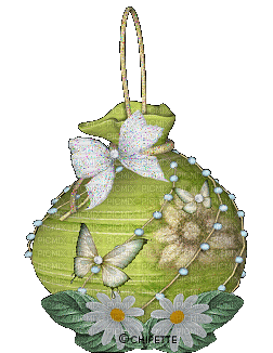 Bag Green White Flower Gif - Bogusia - Ingyenes animált GIF