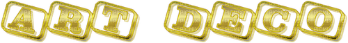 Art Deco Gold Text - Bogusia - PNG gratuit
