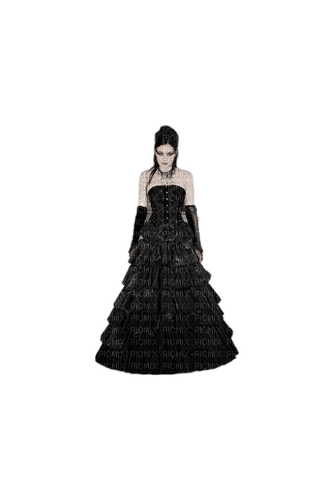 Gothic woman - nemokama png