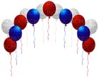 Kaz_Creations USA American Independence Day Balloons - Free PNG