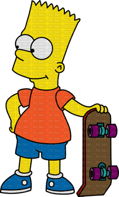 Kaz_Creations Cartoon Bart Simpson - png gratis