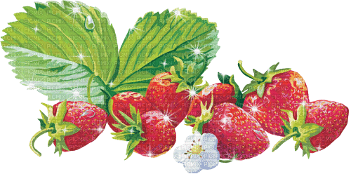 strawberries - Ilmainen animoitu GIF