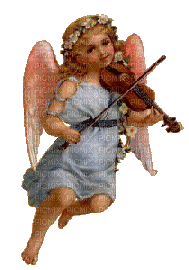Angel with Violin - Animovaný GIF zadarmo