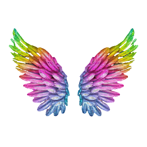rainbow wings - Darmowy animowany GIF