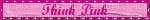 Think Pink blinkie cute - GIF animado grátis