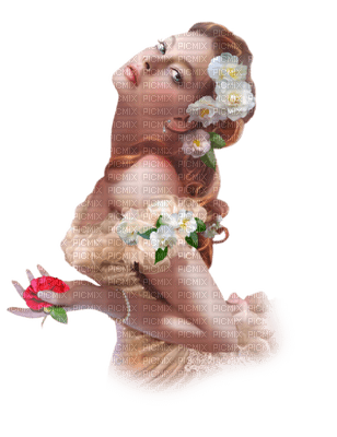 Kaz_Creations Woman Femme Flowers - png grátis