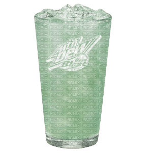 BAjA BLAST taco bell mountain dew in glass cup - gratis png