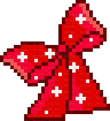 red sparkly bow - Zdarma animovaný GIF