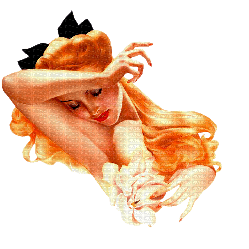 Pin Up Vintage Woman bust - δωρεάν png