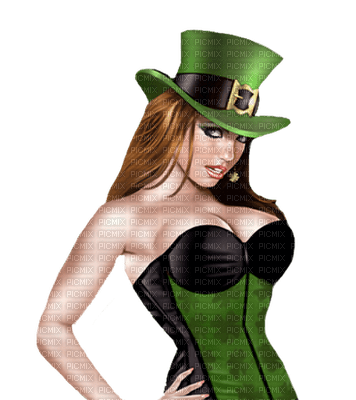 Kaz_Creations Woman Femme St.Patricks Day Irish - png ฟรี