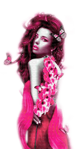 Woman.Pink - By KittyKatLuv65 - gratis png