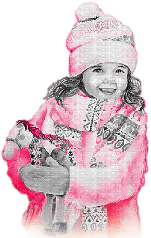 soave children girl vintage winter christmas - безплатен png