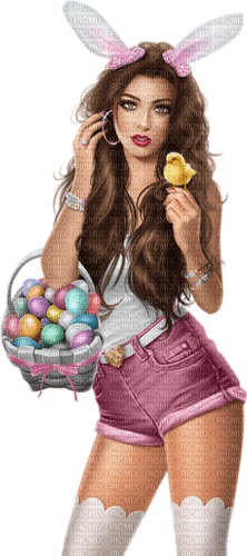 Easter woman by nataliplus - png gratis
