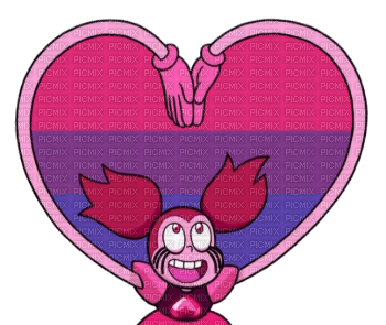 Spinel bisexual heart - PNG gratuit