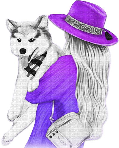 soave woman dog friends animals autumn hat fashion - png gratis