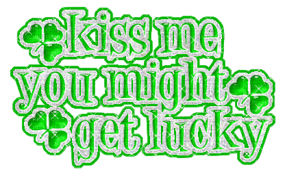 Kiss Me You Might Get Lucky Text - GIF animado grátis