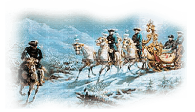 horse sleigh winter dubravka4 - Free PNG