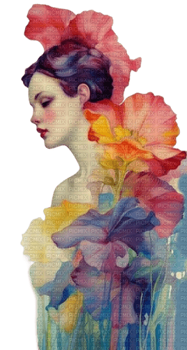 Цветочный образ акварель - 無料png