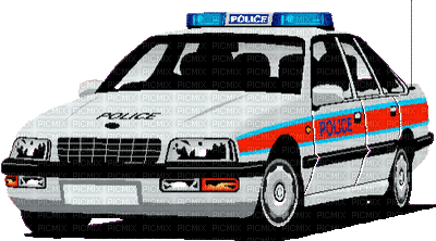 police car bp - GIF animado gratis