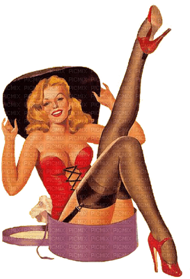 Kaz_Creations  Woman Femme Pin-Up - 免费PNG