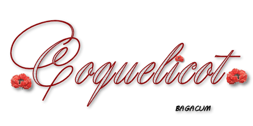 loly33 texte coquelicot - png gratis
