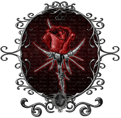 gothic rose - Безплатен анимиран GIF