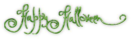 soave text halloween green - gratis png