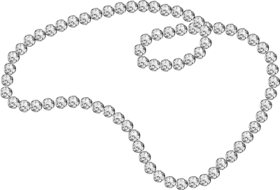 pearls jewel a necklace  collier halskette  kette    tube deco - png ฟรี