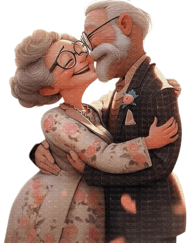 Couple old, vintage - Free PNG
