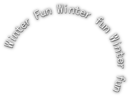 soave text winter fun circle white - besplatni png