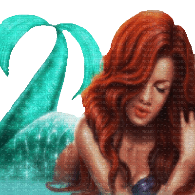Animated Mermaid - Gratis animeret GIF