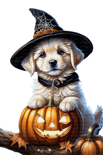 oly33 chien automne halloween - безплатен png