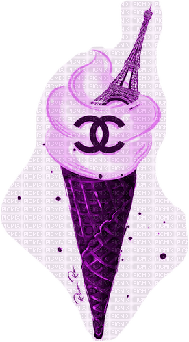 Paris Chanel Ice Cream - Bogusia - png grátis