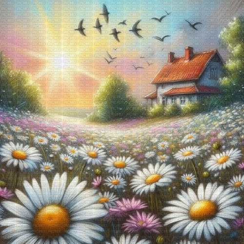 Background - Daisy - kostenlos png