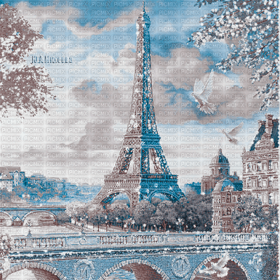 Y.A.M._Landscape Paris city - GIF animado gratis