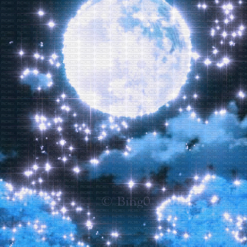 Y.A.M._Fantasy night moon - Besplatni animirani GIF