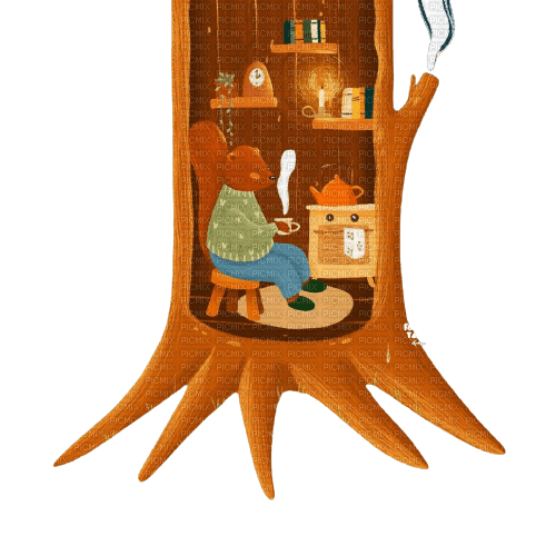 house - tree - 免费PNG