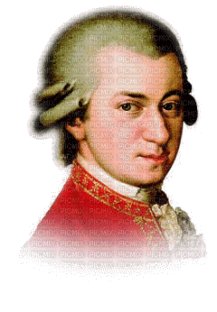 Mozart - Animovaný GIF zadarmo