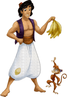 Aladin offre des bananes - png gratis