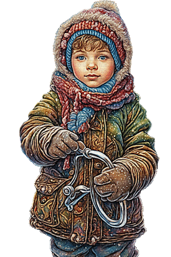 winter child kind milla1959 - Gratis geanimeerde GIF