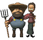 Farmer & Wife - Bezmaksas animēts GIF