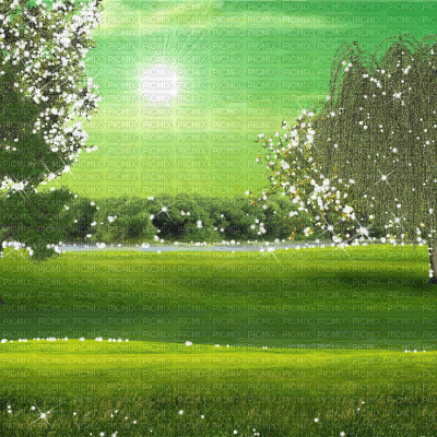 background animated sunlight kikkapink green - Gratis animerad GIF