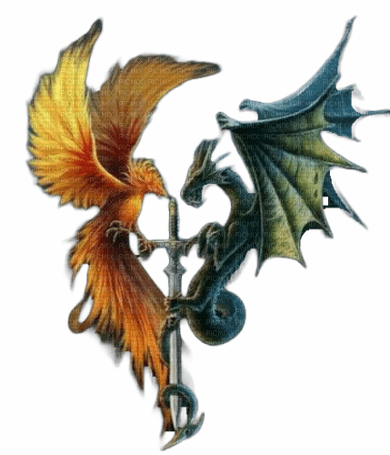 fantasy phoenix dragon laurachan - PNG gratuit