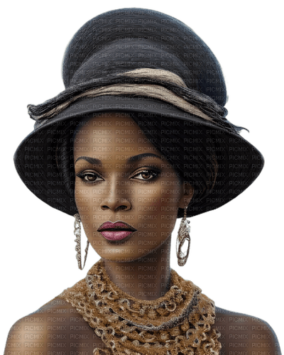 SM3 Beautiful African American PNG IMAGE BLACK - 免费PNG