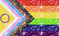 Glitter Intersex Progress Pride Flag - Бесплатный анимированный гифка