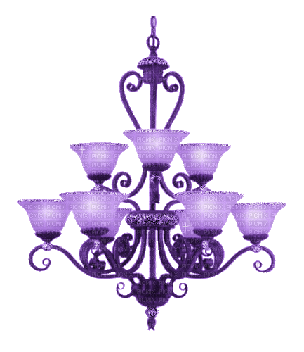 purple chandelier - Бесплатни анимирани ГИФ